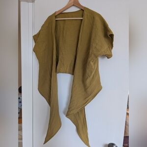 Olive Green Tie Top